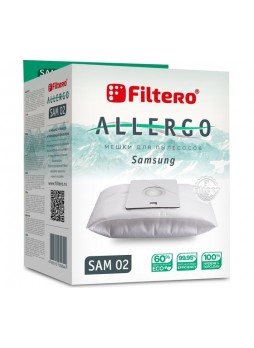 Оптом Мешки для пылесосов SAM 02 (4) Allergo 4 шт + моторный и микрофильтр FILTERO 05954