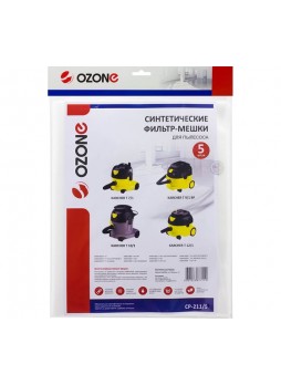 Оптом Мешок-пылесборник clean pro синтетический 5 шт. (до 15 л) OZONE CP-211/5