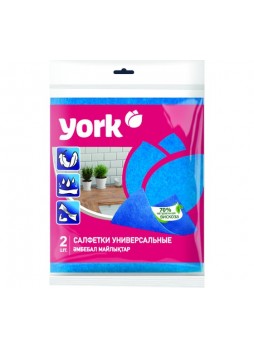 Оптом Универсальная вискозная салфетка YORK 2шт. 35х40 023030