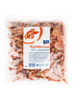 Креветки ARO 90/120 с головой, 2кг