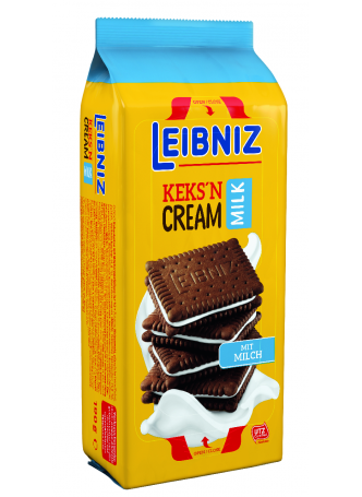 Печенье-сэндвич Bahlsen Leibniz Keks\'n Cream с молочным кремом, 190г оптом