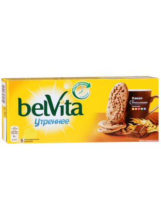 Печенье BELVITA Утреннее Какао, 225г оптом