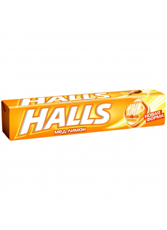 Леденцы HALLS мёд с лимоном, 25г