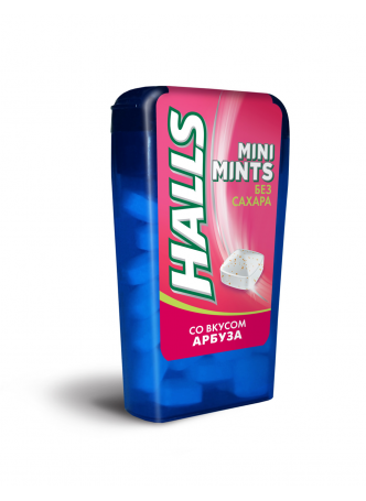 Конфеты HALLS Mini Mints арбуз, 12,5г оптом