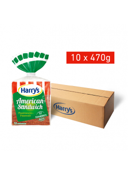 Хлеб Harry's (Harrys) American Sandwich Сандвичный пшенично-ржаной в нарезке 470 г