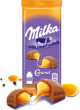 Шоколад молочный Milka с карамельной начинкой, 90г