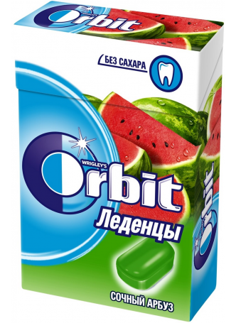 Леденцы ORBIT сочный арбуз, 35г оптом