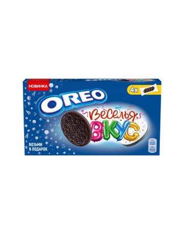 Печенье Oreo Веселья вкус с какао вкусом карамели и посыпкой, 176г оптом