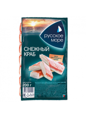 Палочки с мясом краба РУССКОЕ МОРЕ, 200г оптом