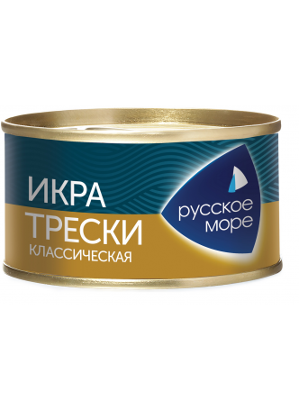 Икра трески РУССКОЕ МОРЕ Классическая, 130 г