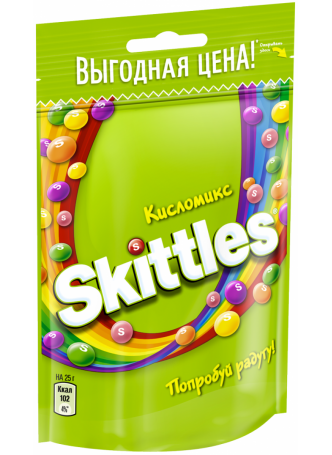 Драже SKITTLES Кисломикс, 100г оптом