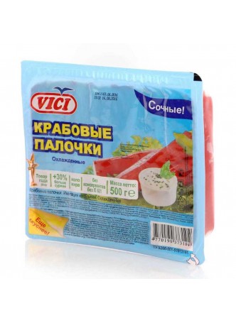 Крабовые палочки охл. 500гр в/у VICI™ Россия (КОД 26205) (0°С)