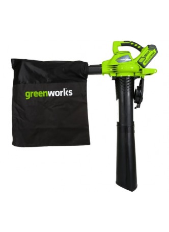 Оптом Аккумуляторный воздуходув-пылесос GreenWorks GD40BVK3 40V 24227UE