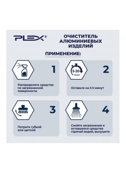 Оптом Антижир для алюминиевых изделий PLEX 5 л УТ000005601