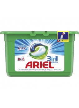 Оптом Гель в капсулах ARIEL Touch of Lenor Fresh 12 капсул по 27г 8001090758187 0001001919