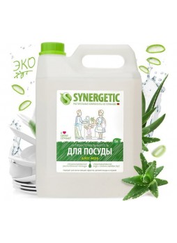 Оптом Концентрированное средство для мытья посуды и фруктов Synergetic Алоэ 5 л 4623722258380