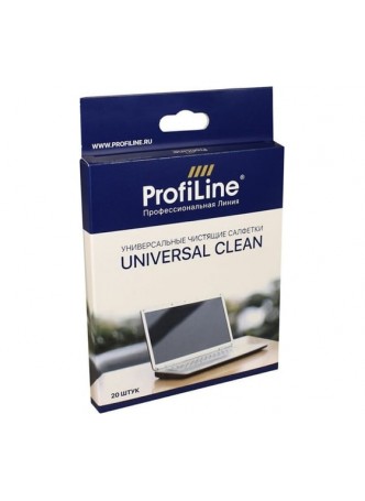 Оптом Сухие салфетки ProfiLine Universal Clean 20 шт. PLUC