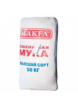 Мука пшеничная в/с 50 кг/меш, Макфа, Россия (КОД 13877) (+18°С)