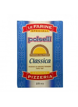 Мука для пиццы 00 тип, из мягких сортов 25кг/меш, Polselli®, Италия (КОД 38514) (+18°С)