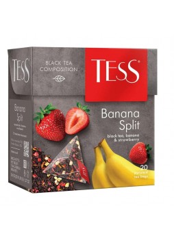 Чай черный TESS Banana Split аромат. 20 пирам. × 1,8 г