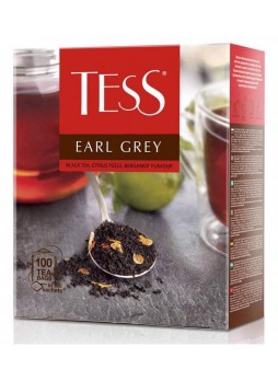 Чай черный TESS Earl Grey с аром. бергамота 100 пак. × 1,8 г