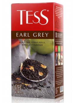 Чай черный TESS Earl Grey с аром. бергамота 25 × 1,8 г