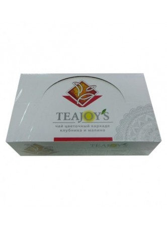 Чай каркаде TeaJoys клубника и малина 100 пак. × 1.5г оптом