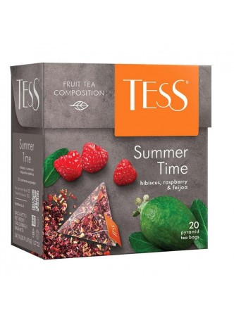 Чай TESS Summer Time малина фейхоа 20 пирам. × 1,8 г оптом