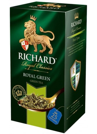 Чай зеленый Richard Royal Green 25 саше × 2г оптом