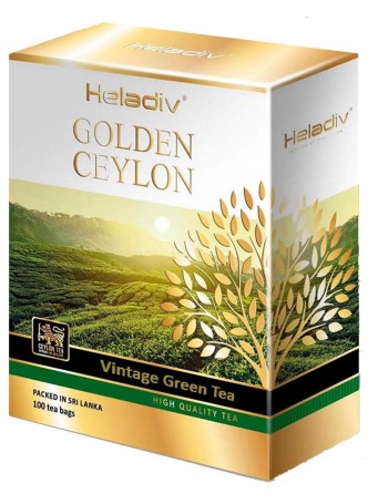 Чай зелёный Heladiv Golden Ceylon VINTAGE 100 пак. оптом