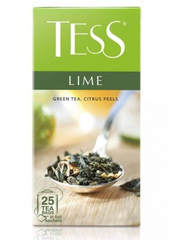 Чай зелёный TESS Lime лист. с добавками 25 пак. × 1,5 г