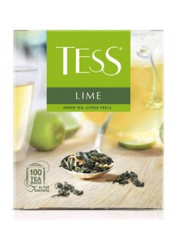 Чай зелёный TESS Lime листовой с добавками 100 пак. × 1,5 г