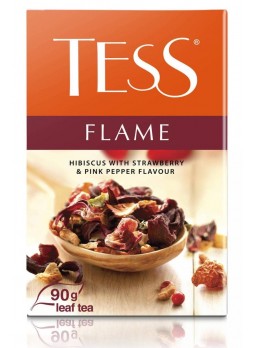 Чай TESS FLAME фрукт. листовой земляника роз. перец 90 г