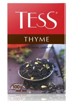 Чай TESS THYME черный байховый с чабрецом 100 г