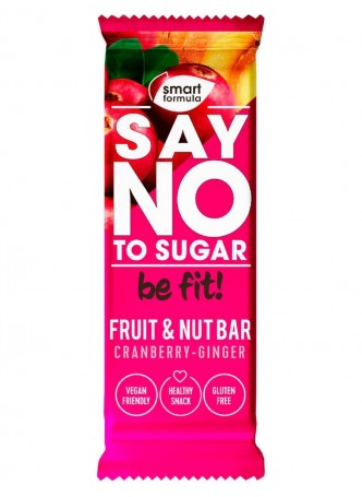Батончик фруктово-ореховый Smart Formula Cranberry–ginger 40 г