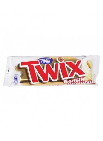 Батончик шоколадный Twix White 55 г оптом
