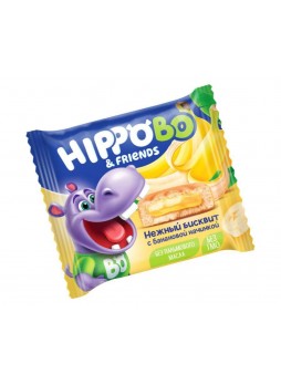 Бисквит HIPPO BO с банановой начинкой 32 г
