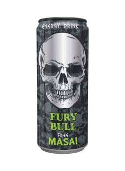 Энергетический напиток FREE MASAI Fury Bull 500 мл ж/б