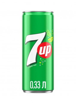Газированный напиток 7-Up 330 мл ж/б