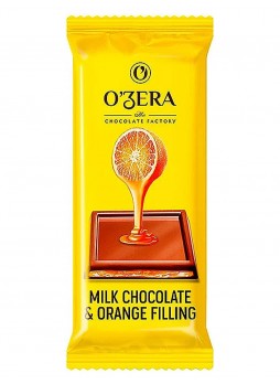 Молочный шоколад O"Zera Milk & Orange filling с апельсиновой начинкой 24 г