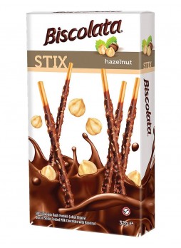 Палочки бисквитные Biscolata STIX Hazelnut 40 г