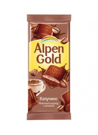 Шоколад Альпен Голд Капучино Alpen Gold 90гр оптом