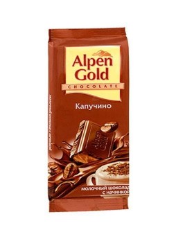 Шоколад Альпен Голд Капучино Alpen Gold 90гр