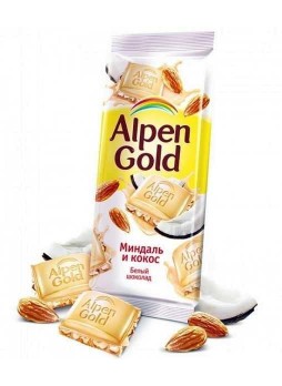Шоколад Альпен Голд Миндаль и Кокос Alpen Gold 90гр