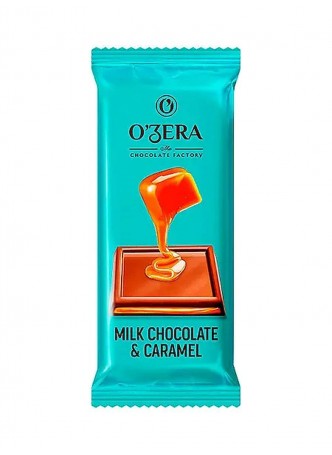 Шоколад OZera Milk & Caramel молочный с мягкой карамелью 24 г оптом