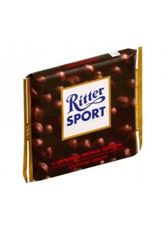 Шоколад Риттер Спорт Горький с Цельным Фундуком Ritter Sport 100г
