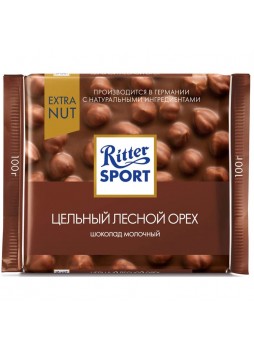 Шоколад Ritter Sport молочный Цельный Лесной Орех 100 г