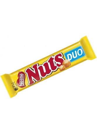 Шоколадный батончик Nuts Duo 66 г оптом