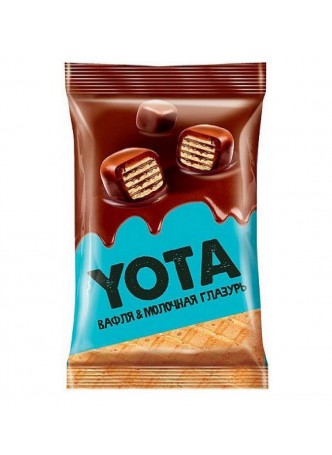 Вафля YOTA в молочно-шоколадной глазури 40 г оптом