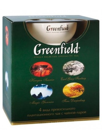 Greenfield Коллекция с чайной парой 4 вида × 25пак. × 100 пак. оптом
